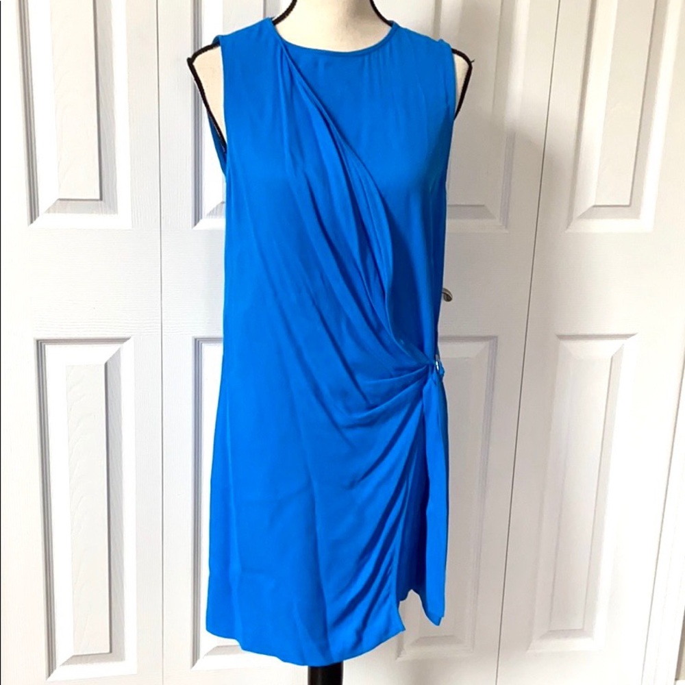 Zara Basic Faux Wrap Sleeveless Dress